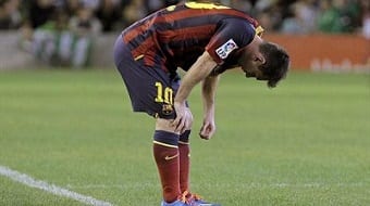 Messi absent 2 mois pour blessure