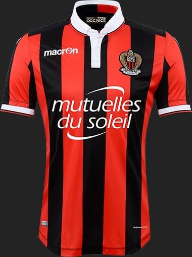 Maillot Domicile de l'OGC Nice à Allianz Riviera