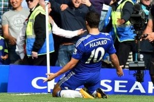 eden hazard celebration