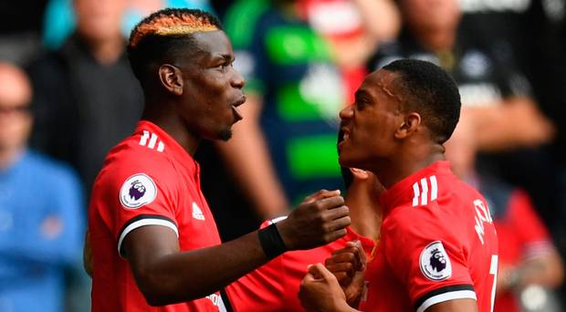 martial et Pogba : joueurs de united