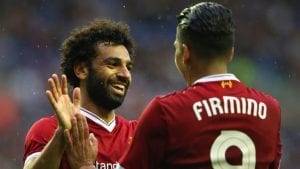 Salah et firmino, attaquants Liverpool