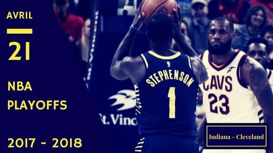 Indiana Pacers Cavaliers Cleveland NBA Playoffs Game 3 2017 2018